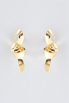 Gold Finish Stud Earrings