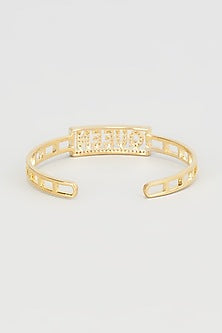 Two Tone Plated Faux Diamond Bracelet