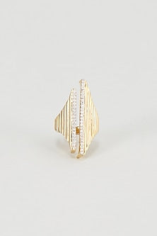 Gold Plated Faux Diamond Ring
