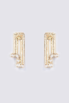 Gold Finish Stud Earrings