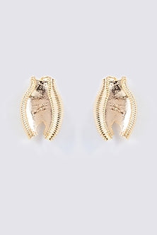 Gold Finish Stud Earrings