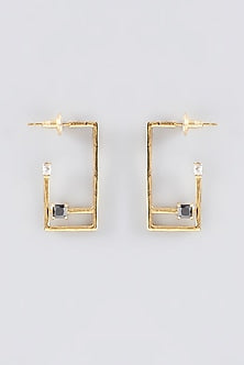 Gold Finish Stud Earrings