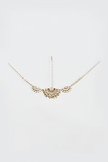 Gold Finish Kundan Polki & Merquise Mathapatti