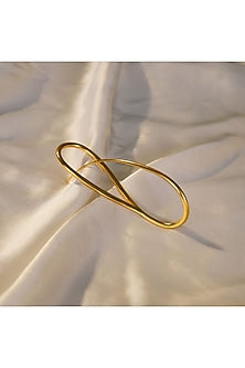 Gold Finish Handcrafted Bounty Loop Earrings