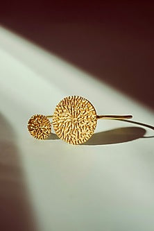 Gold Finish Handcrafted Adjustable Cuff