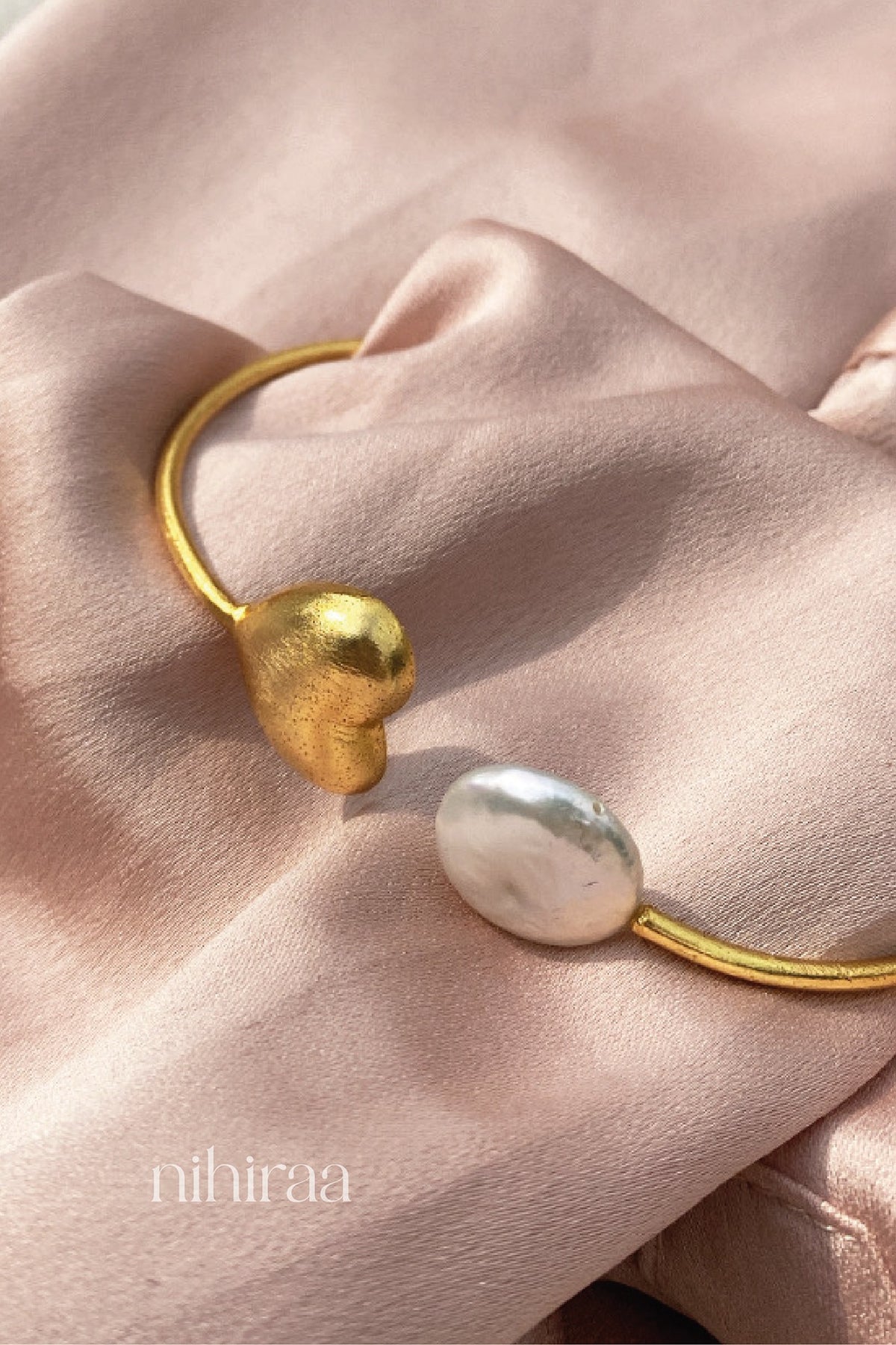 Gold Finish Pearl Handcrafted Bracelet