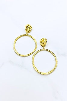 Gold Finish Handcrafted Dangler Earrings