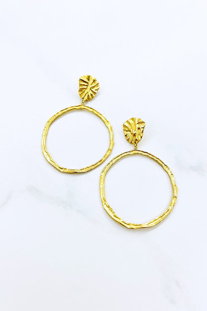 Gold Finish Handcrafted Dangler Earrings