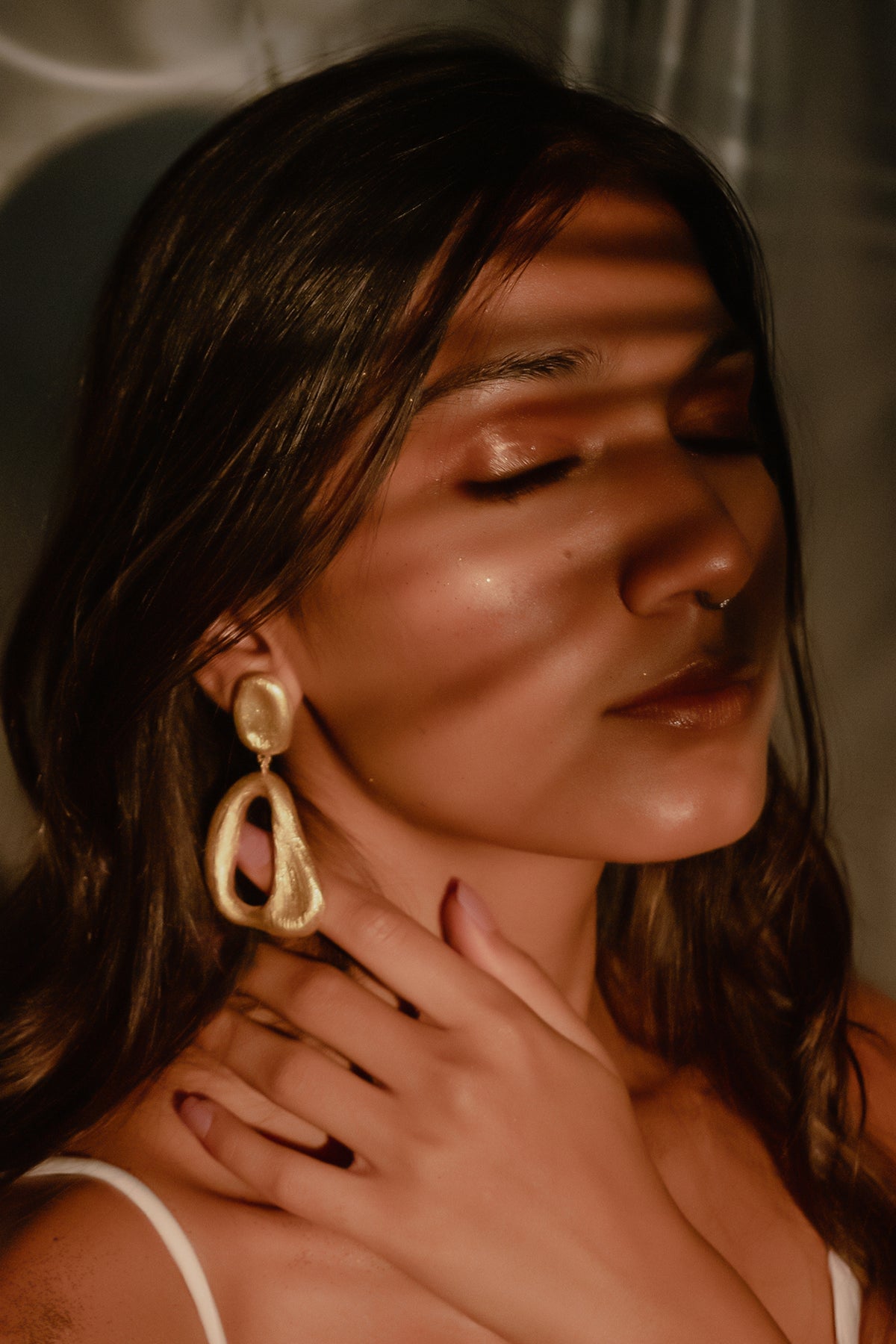 Gold Finish Handcrafted Earrings