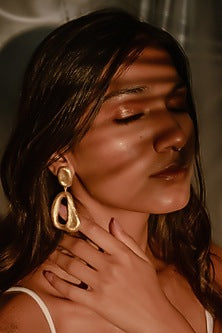 Gold Finish Handcrafted Earrings