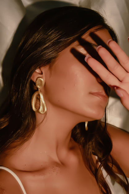 Gold Finish Handcrafted Earrings