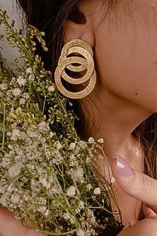 Gold Finish Handcrafted Earrings