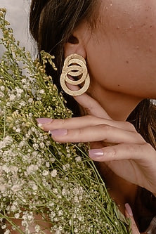 Gold Finish Handcrafted Earrings