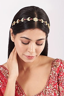 Micro Gold Finish Kundan Sheeshphool