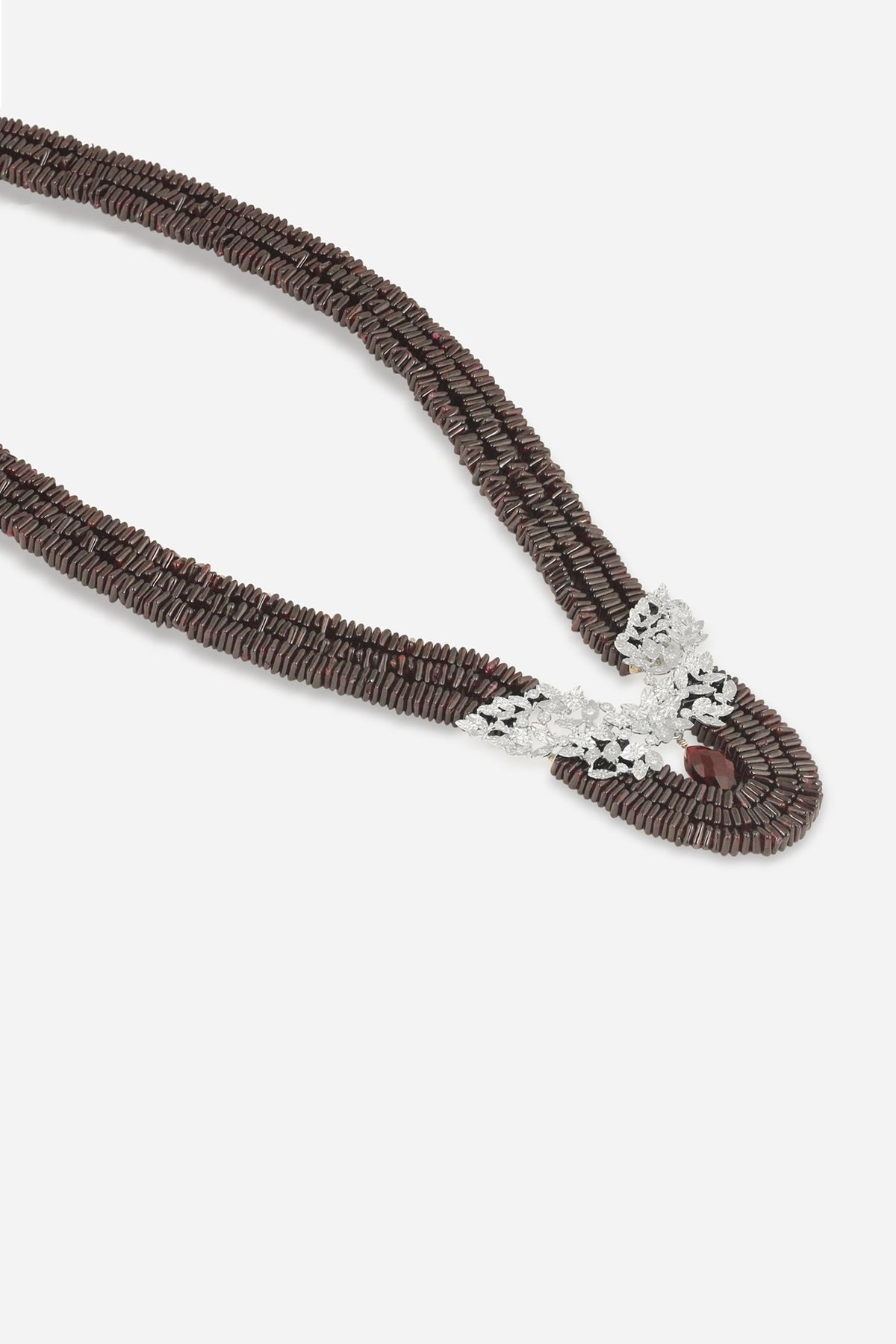 14kt Yellow Gold Finish Diamond & Ruby Stone Butterfly Motif Pendant Necklace