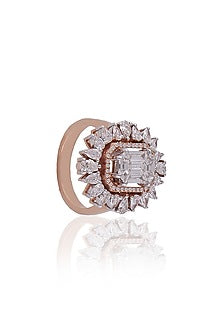 Rose Gold Plated Diamond Ring
