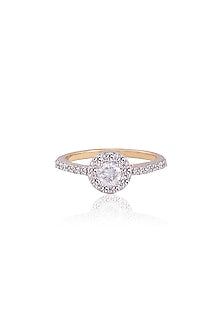Rose Gold Plated Diamond Ring