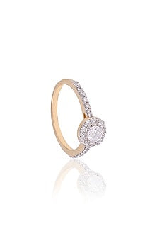 Rose Gold Plated Diamond Ring