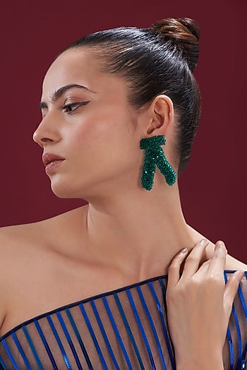 Emerald Green Xillion Swarovski Crystal Stud Earrings