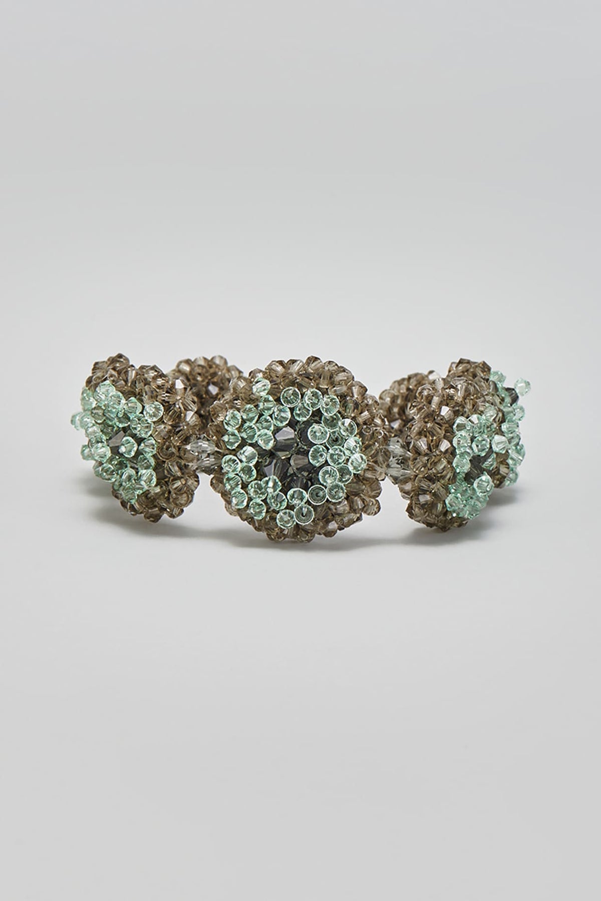 Green Zircon & Crystal Bracelet