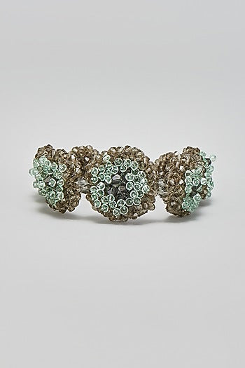 Green Zircon & Crystal Bracelet