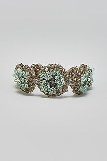 Green Zircon & Crystal Bracelet