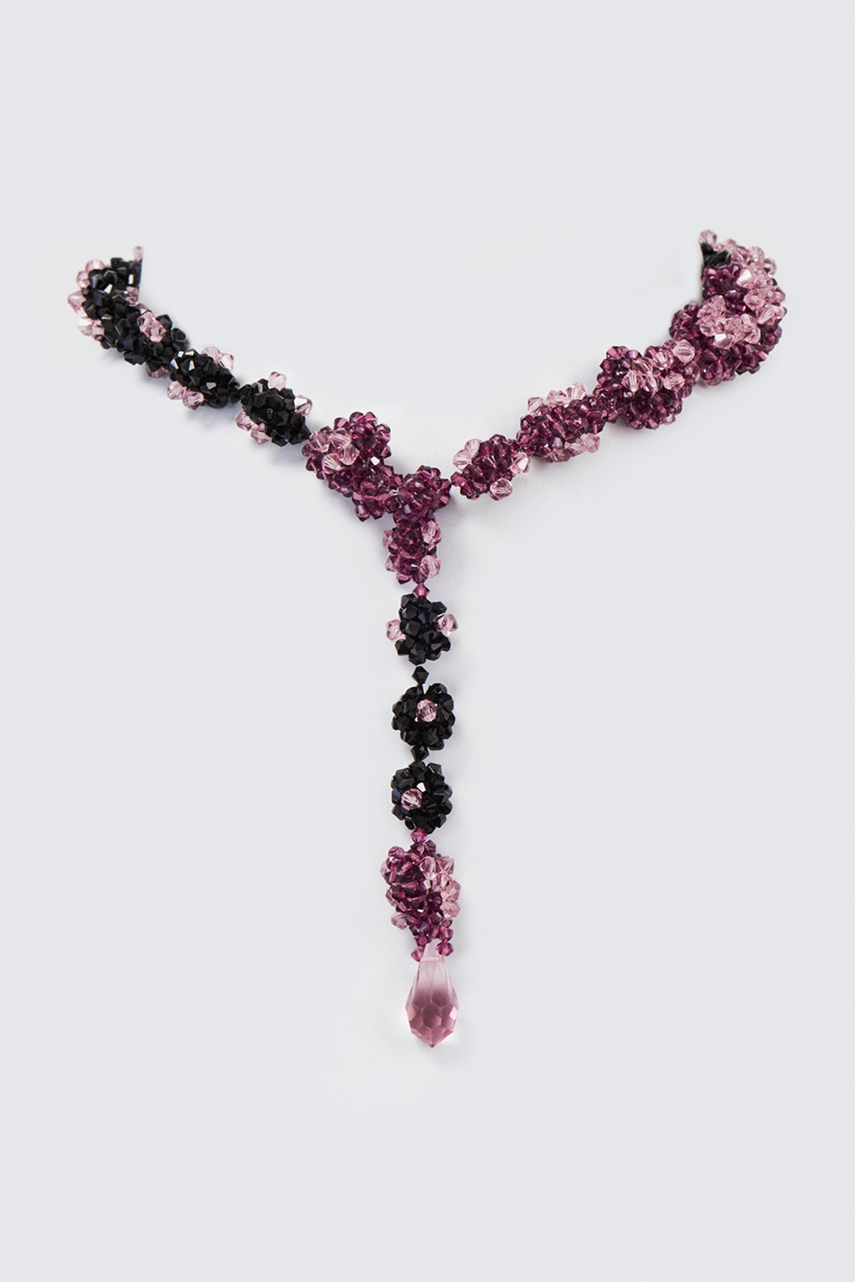 Black Swarovski Xilion Crystal Necklace