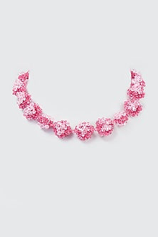 Rose Pink Swarovski Xilion Crystal Necklace