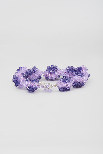 Lavender Swarovski Xilion Crystal Bracelet
