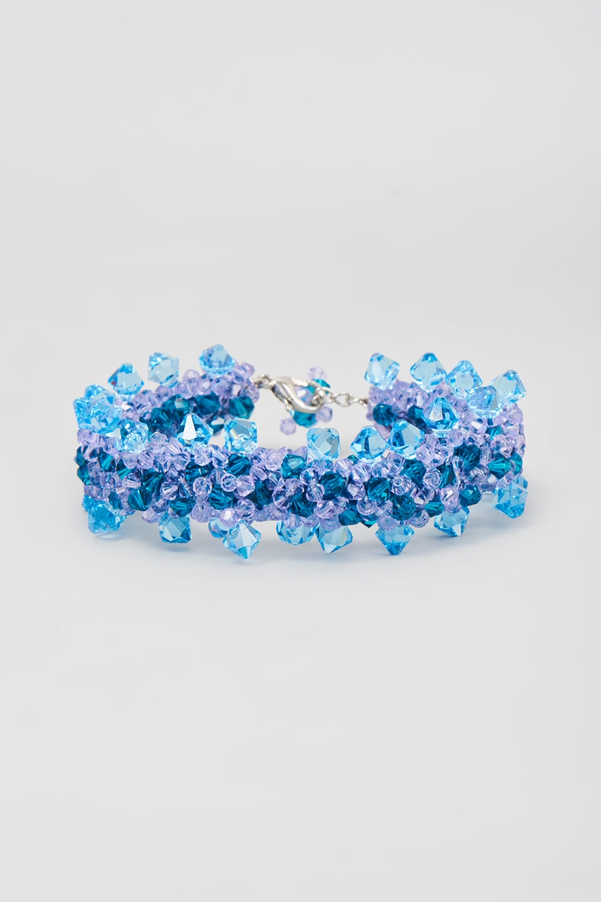 Aquamarine Swarovski Xilion Crystal Bracelet