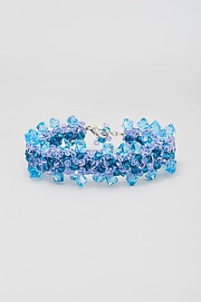 Aquamarine Swarovski Xilion Crystal Bracelet