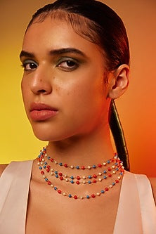 Gold Finish Beaded Mala