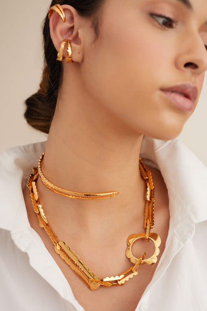Gold Plated Choker Necklace