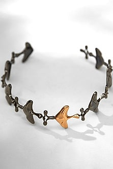 Gunmetal Plated Choker Necklace