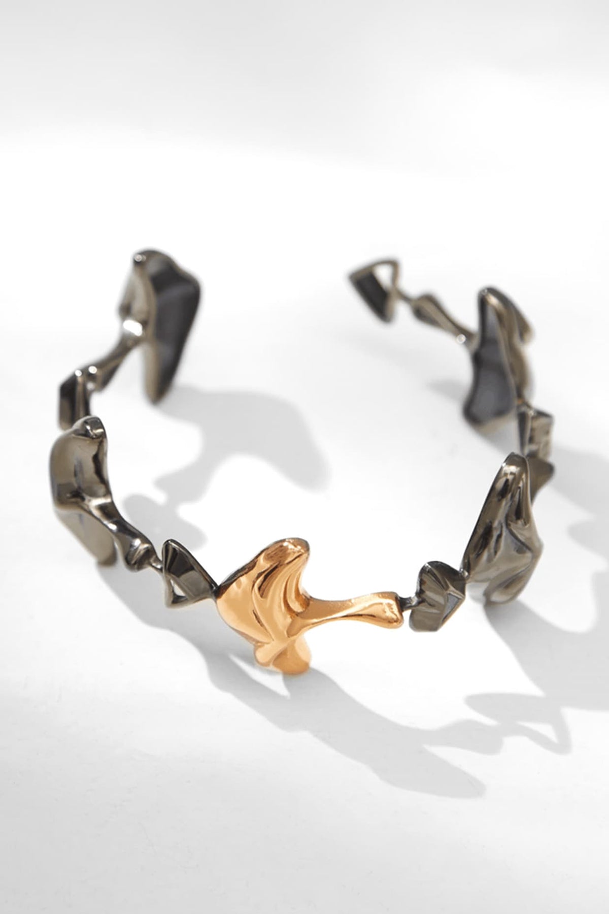Gunmetal Plated Bangle In Brass