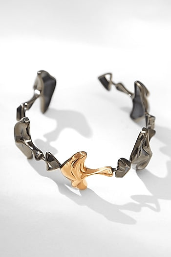 Gunmetal Plated Bangle In Brass
