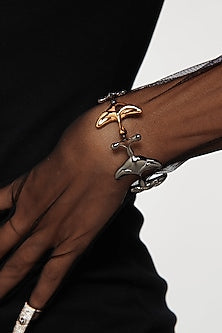 Gunmetal Plated Bangle In Brass