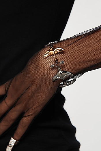 Gunmetal Plated Bangle In Brass