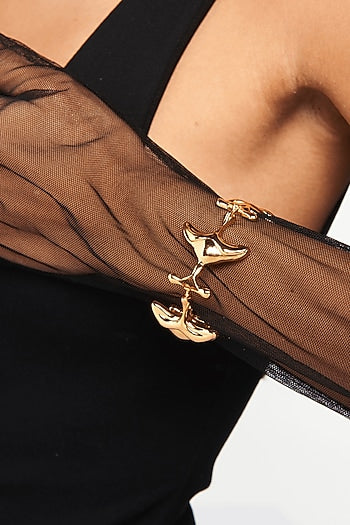 Gold Plated Motifs Bangle