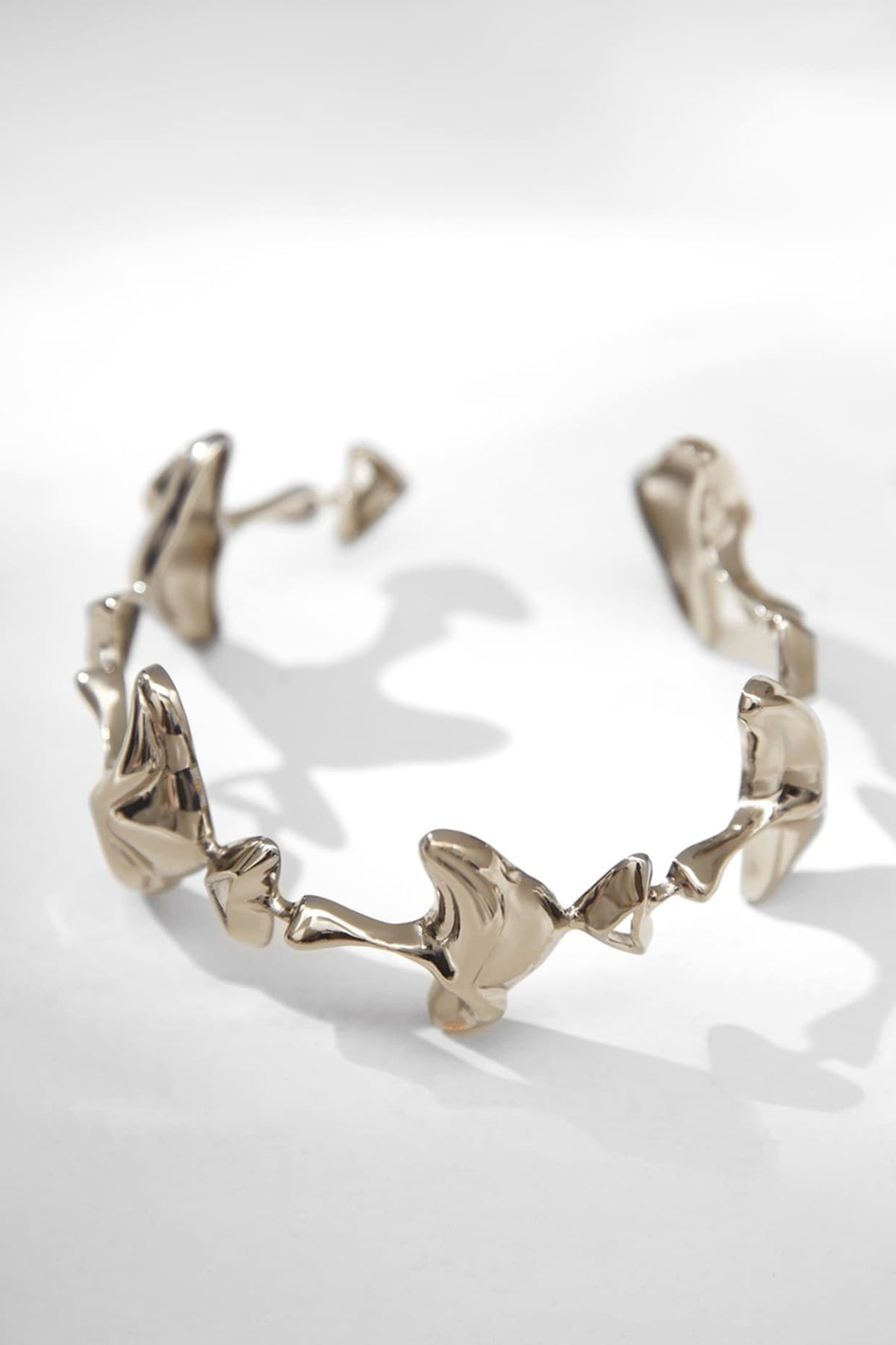 Gunmetal Plated Motifs Bangle