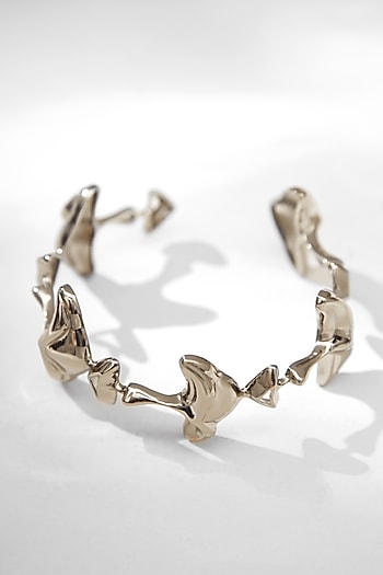 Gunmetal Plated Motifs Bangle