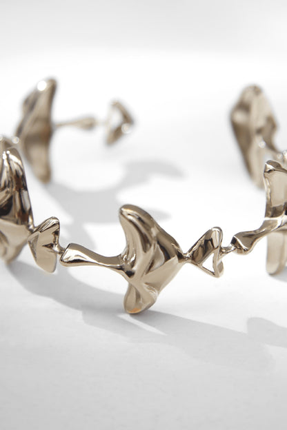 Gunmetal Plated Motifs Bangle