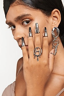 Silver Plated Fingertip Ring