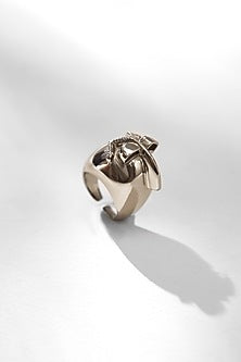 Silver Plated Handcrafted Cigar Ring