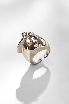 Silver Plated Handcrafted Cigar Ring