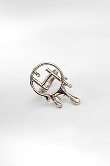 Silver Plated Ring In Brass