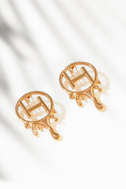 Gold Plated Handcrafted Dangler Earrings