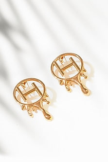 Gold Plated Handcrafted Dangler Earrings