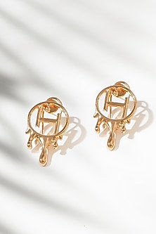 Gold Plated Handcrafted Dangler Earrings