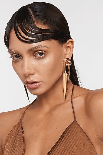 Gold Plated Cubic Zirconia Earrings
